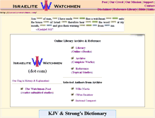 Tablet Screenshot of israelitewatchmen.com